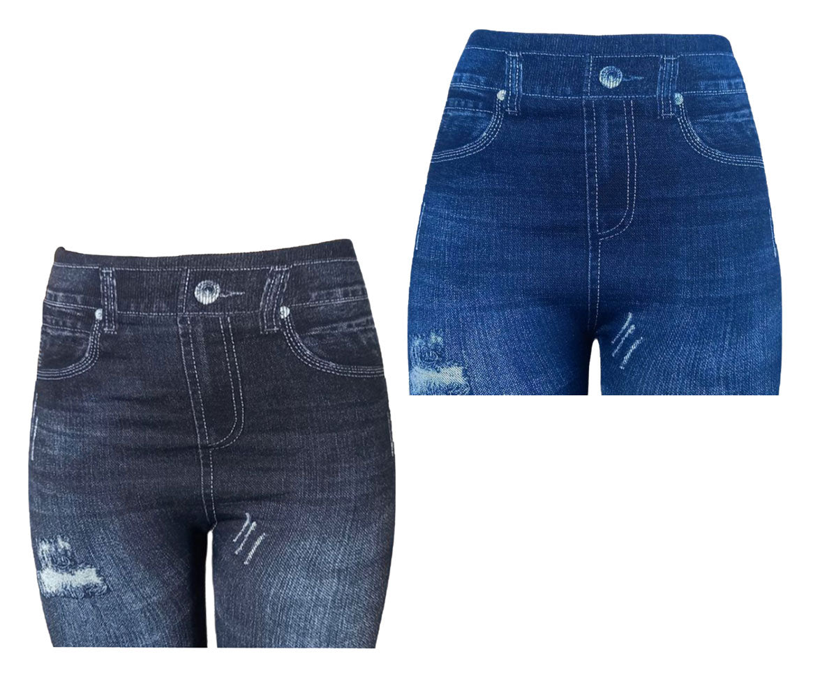 Leggings Winter Thermal Denim Print V2.1 SET