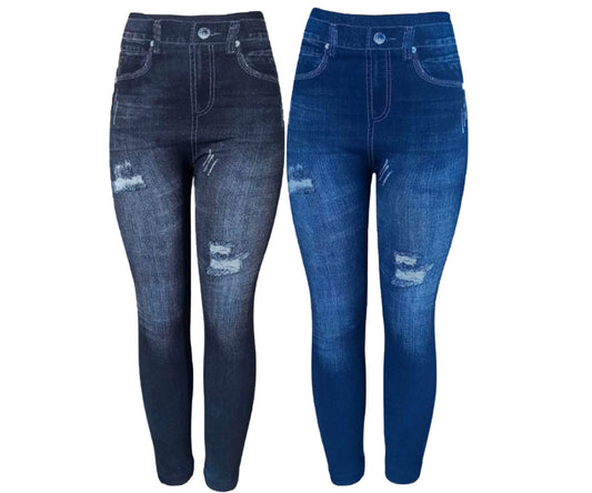 Leggings Winter Thermal Denim Print V2.1 SET