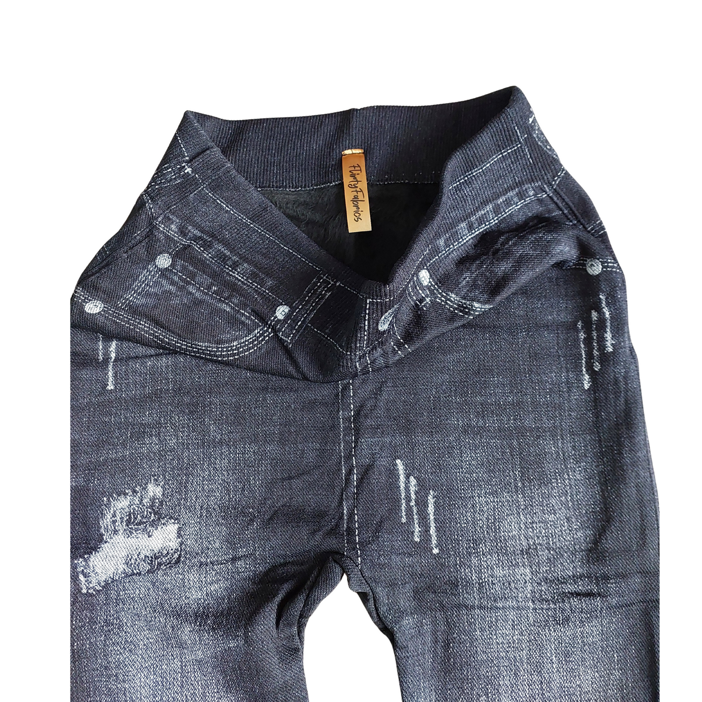Leggings Winter Thermal Denim Print V2.1