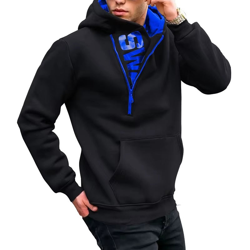 Men's Hoodie – Swag Edition - Black/Blue
