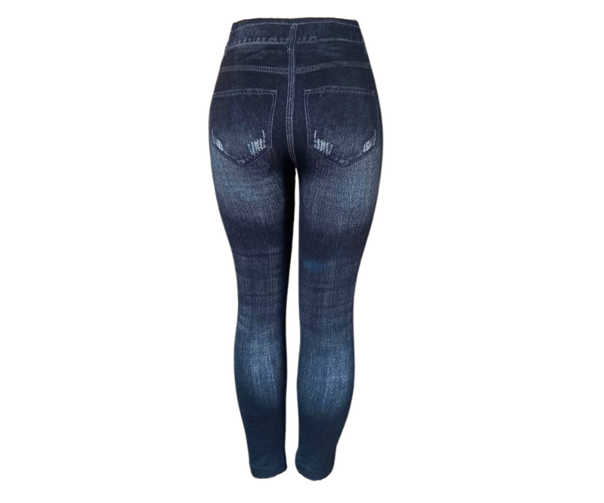 Leggings Winter Thermal Denim Print V2.1
