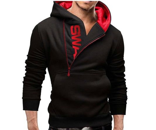 Men's Hoodie – Swag Edition -Black/Red