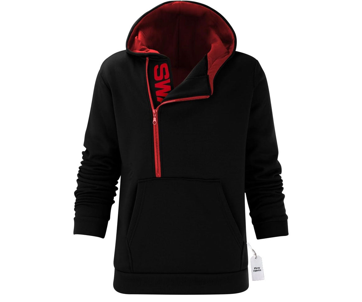 Men's Hoodie – Swag Edition -Black/Red