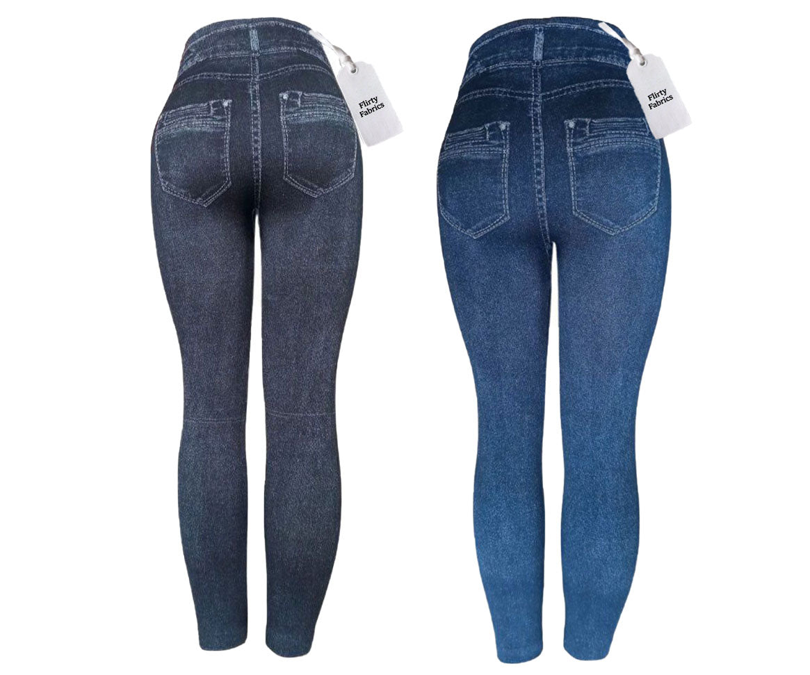 Leggings Winter Thermal Denim Print V2.0 Set