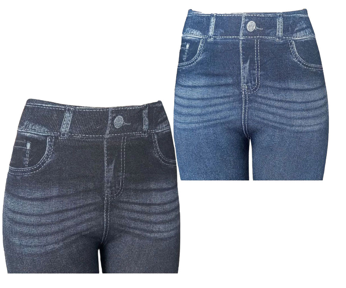 Leggings Winter Thermal Denim Print V2.0 Set