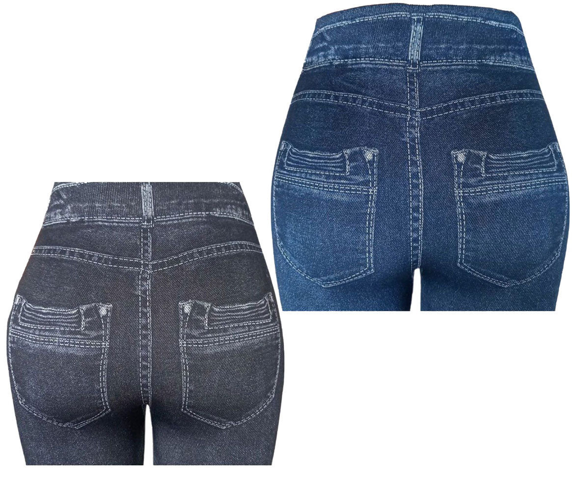 Leggings Winter Thermal Denim Print V2.0 Set