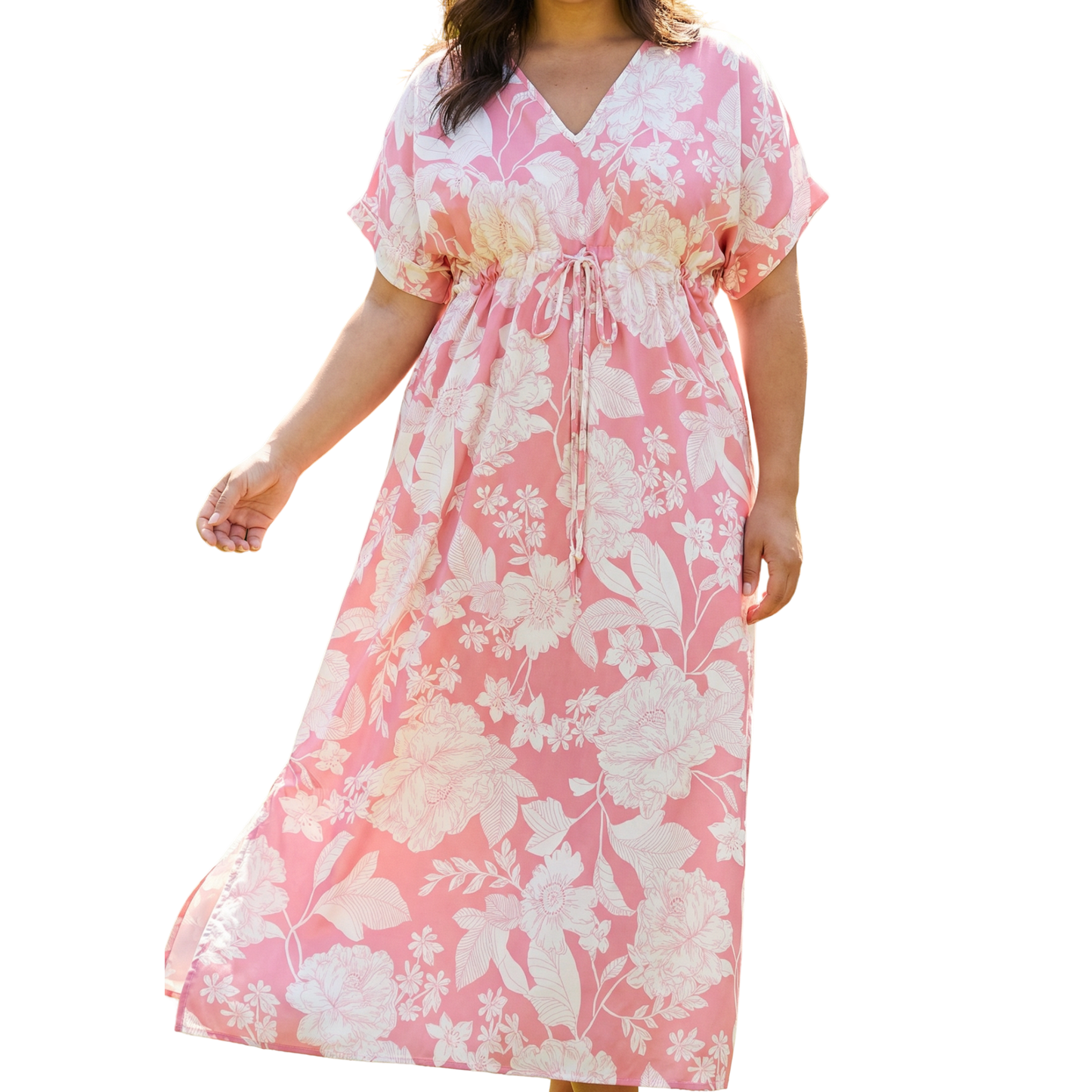 Womans Plus size Floral print Pink