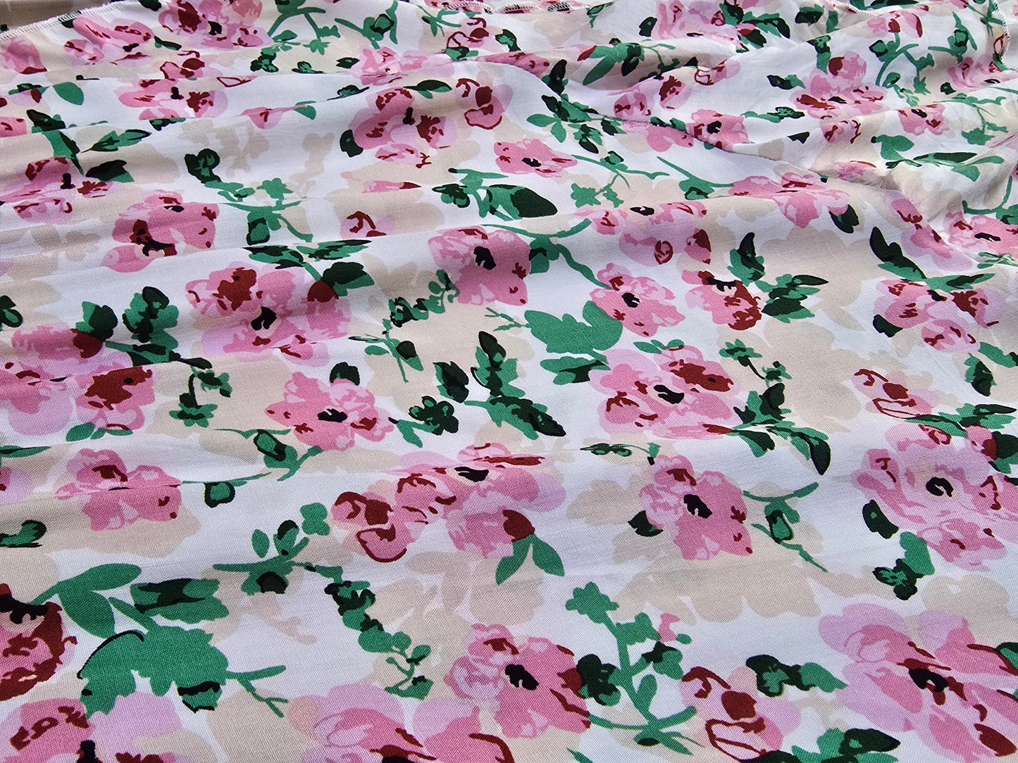 Woman's Breeze Viscose Dress - Foral V-neck Cross over