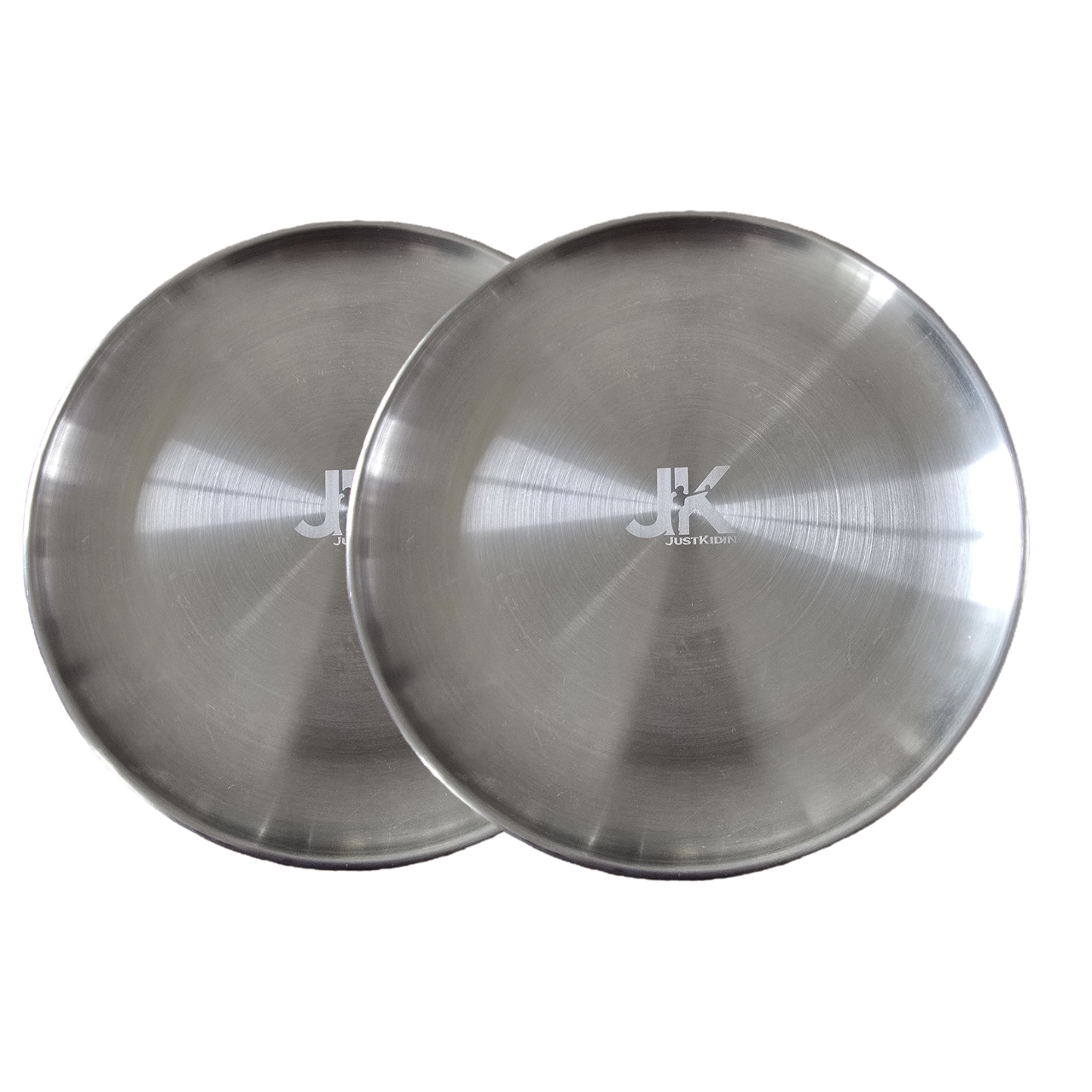 23cm Stainless Steel Plate - Heavy Duty 242g - Dishwasher Safe 2 PACK