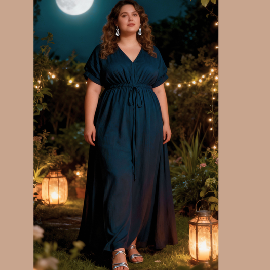 Womans Plus size summer Dress DarkTeal