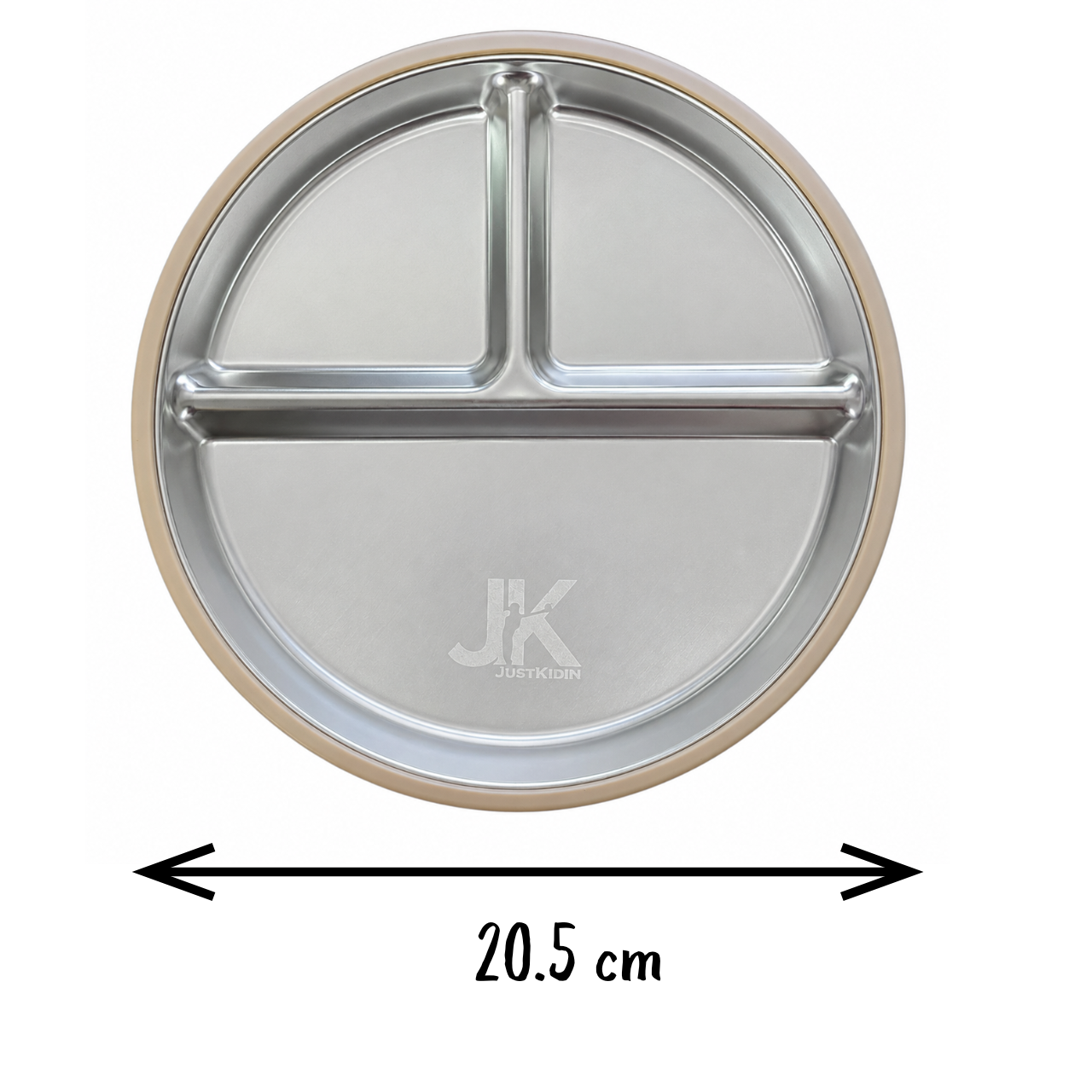JKjustkidin Premium 304 Stainless Steel Baby Suction Plate BPA Free