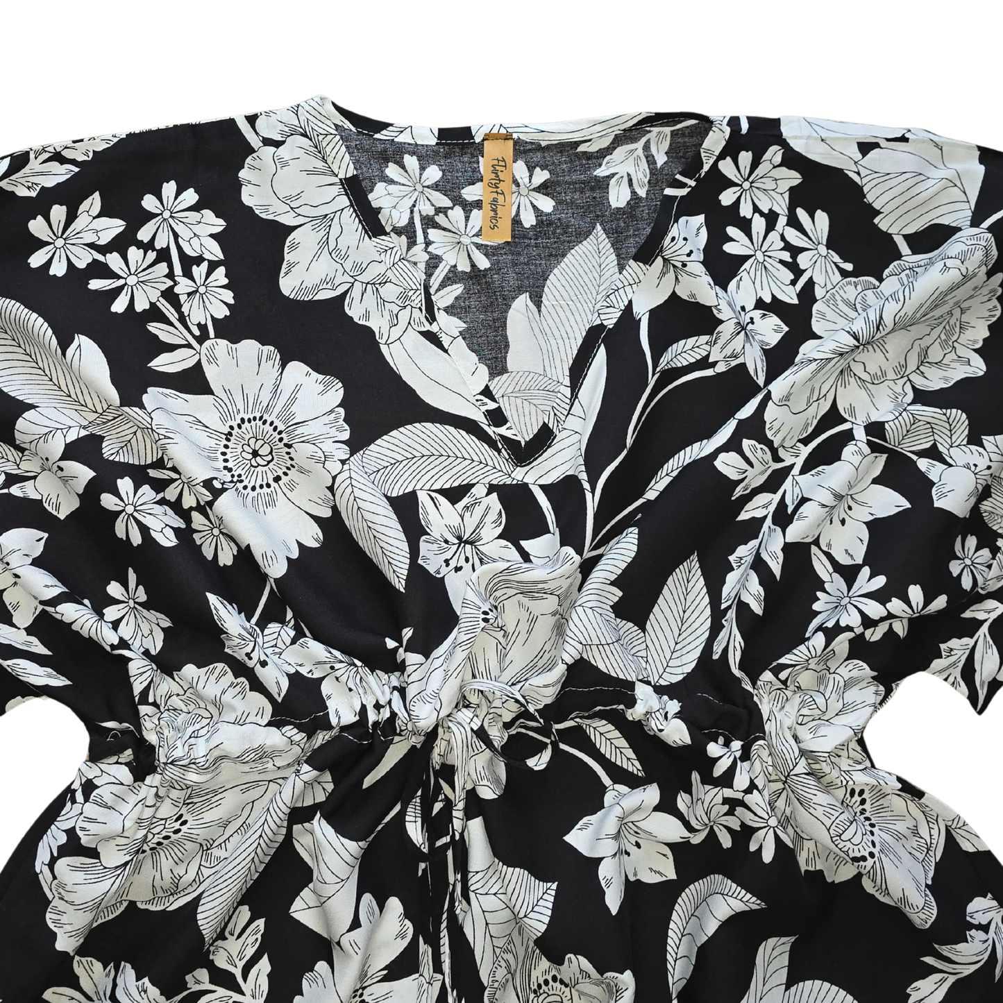 Womans Plus size Floral print Black