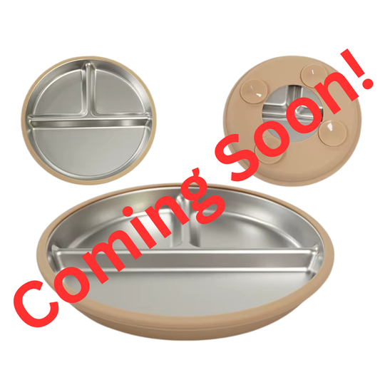 Kids Stainless Steel Dinner Plate – Divided Compartments