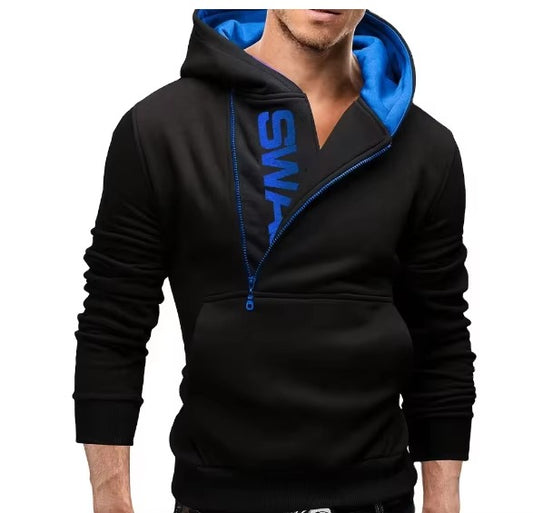 Men's Hoodie – Swag Edition - Black/Blue