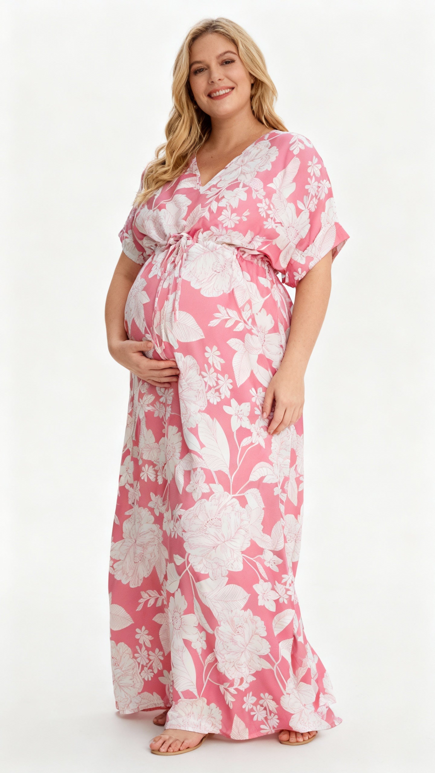 Maternity Dress Viscose  Floral Print