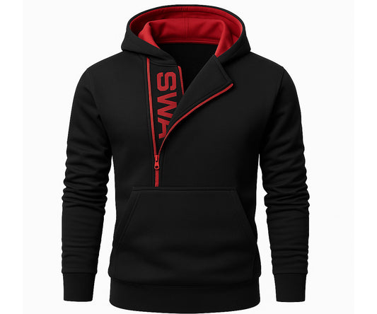 Men's Hoodie – Swag Edition -Black/Red