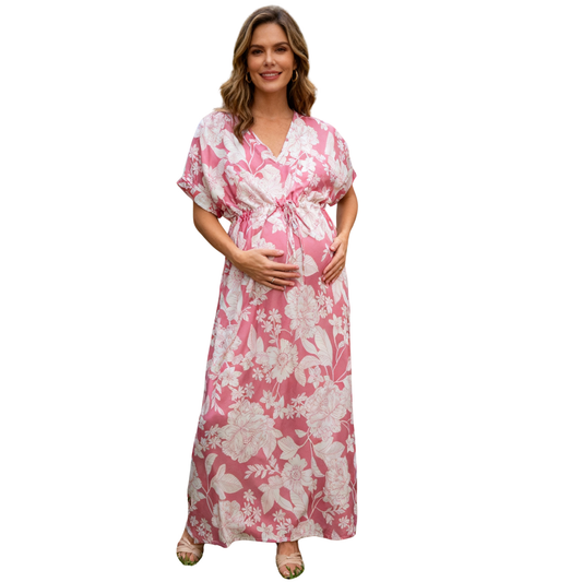Maternity Dress Viscose  Floral Print