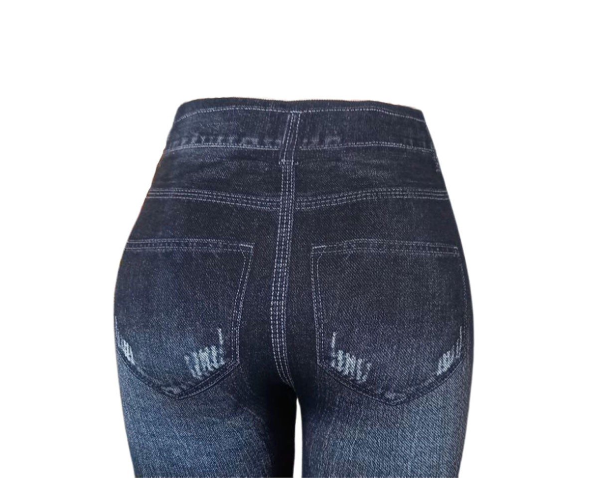 Leggings Winter Thermal Denim Print V2.1