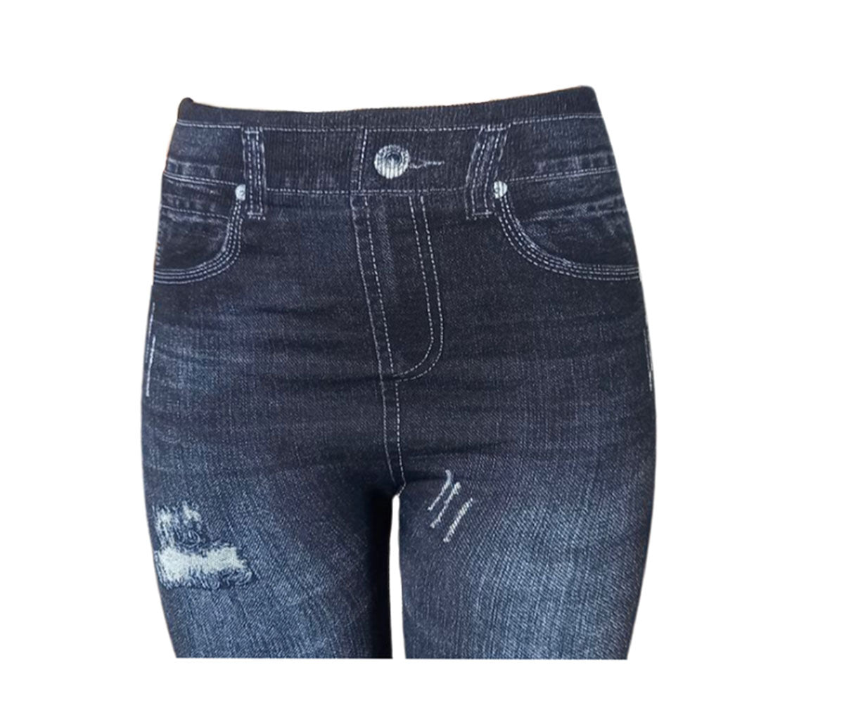 Leggings Winter Thermal Denim Print V2.1
