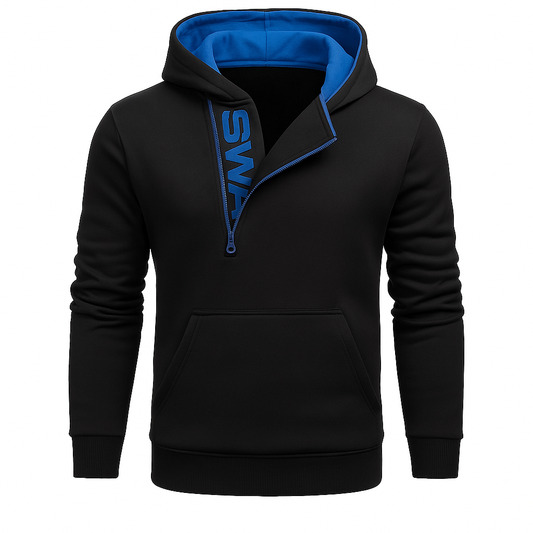Men's Hoodie – Swag Edition - Black/Blue