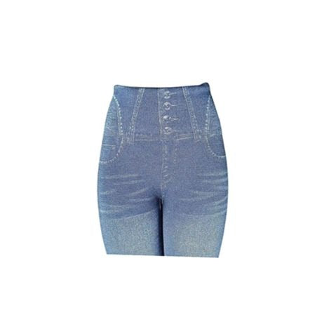 Leggings Winter Thermal Denim Print