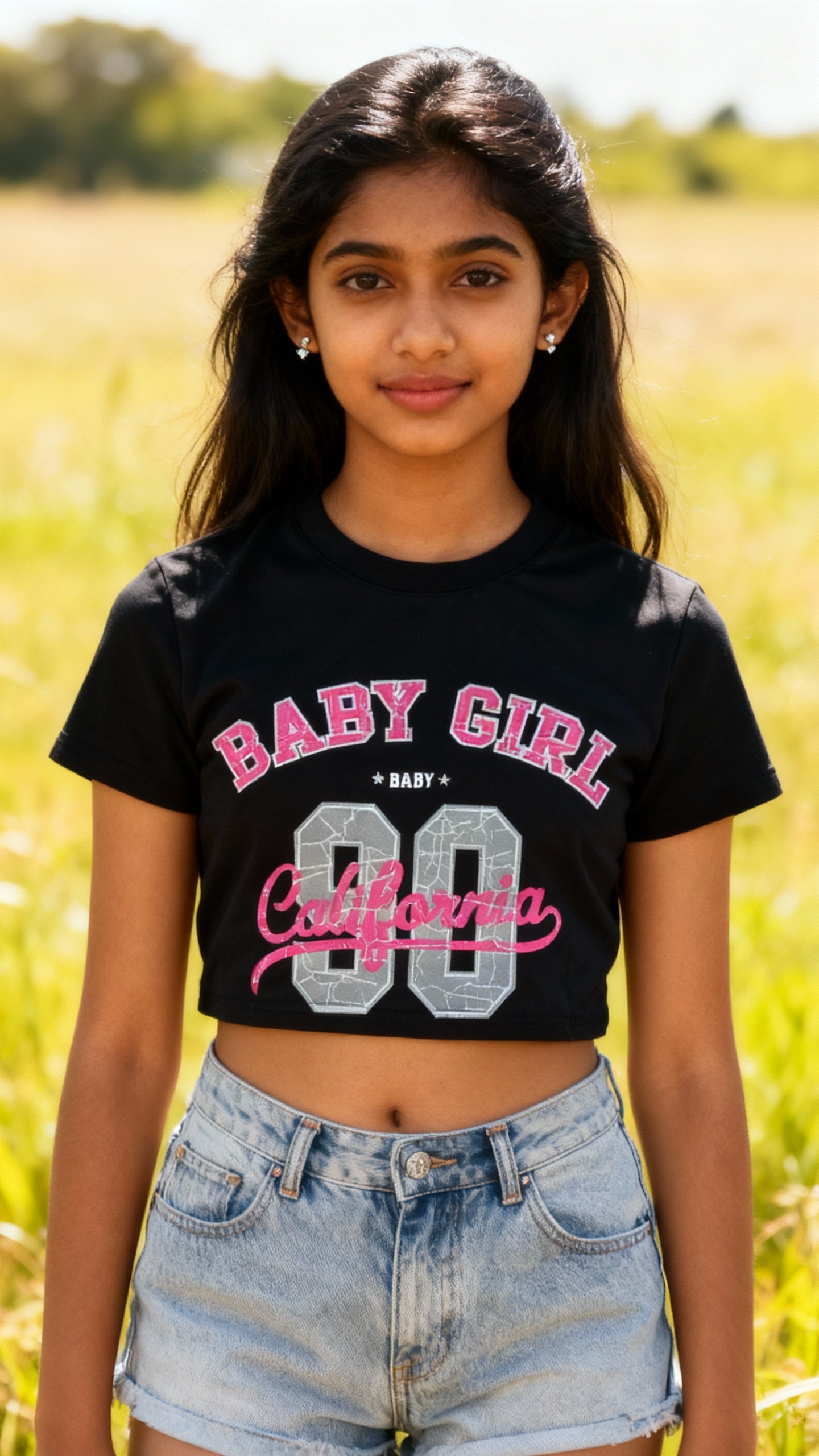 Teen Crop Top - 100% Cotton